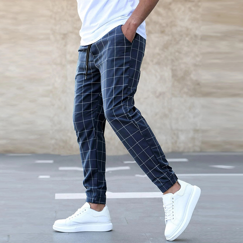 Comfortable Everyday Checkered Trousers for men