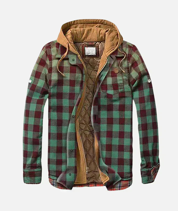 Alain – Plaid patchwork jacket