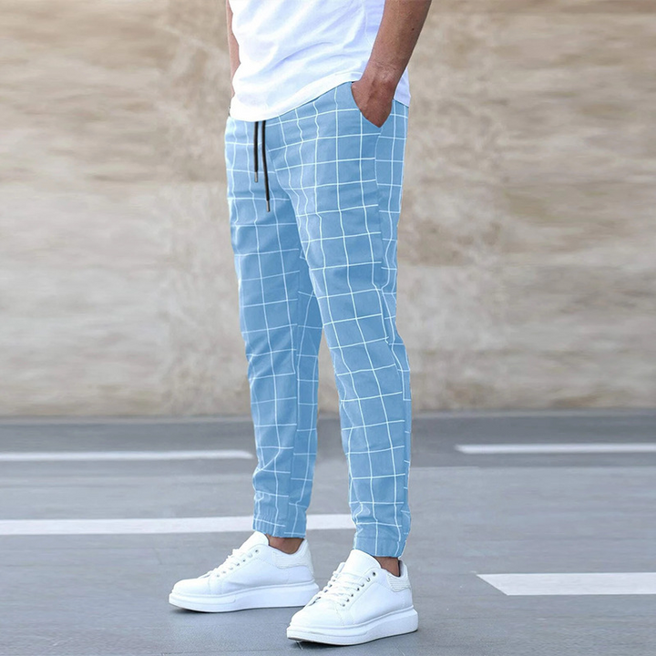 Comfortable Everyday Checkered Trousers for men