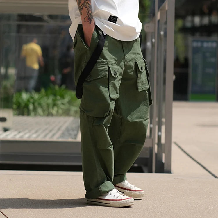 American Loose Multi-pocket Overalls