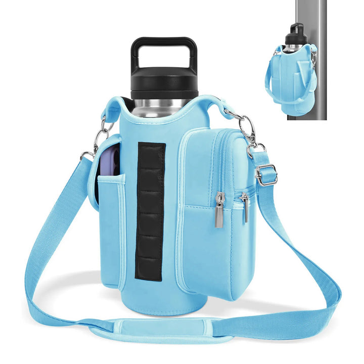 Magnetic Gym Bag Water Bottle Carrier Holder