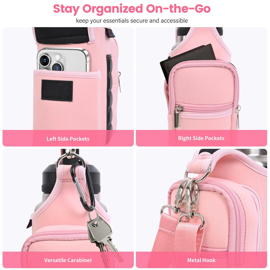 Magnetic Gym Bag Water Bottle Carrier Holder