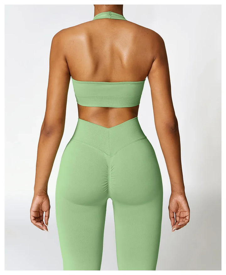 High Support Impact Ruched Top Push Up Sport Bra