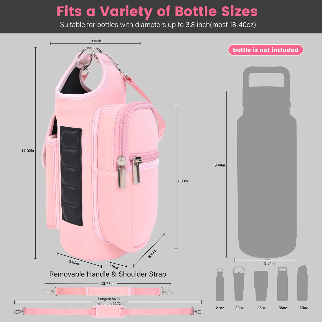 Magnetic Gym Bag Water Bottle Carrier Holder