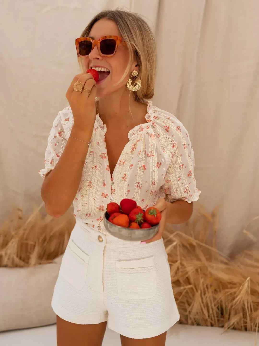Elina™ — Floral Blouse with Summer Charm