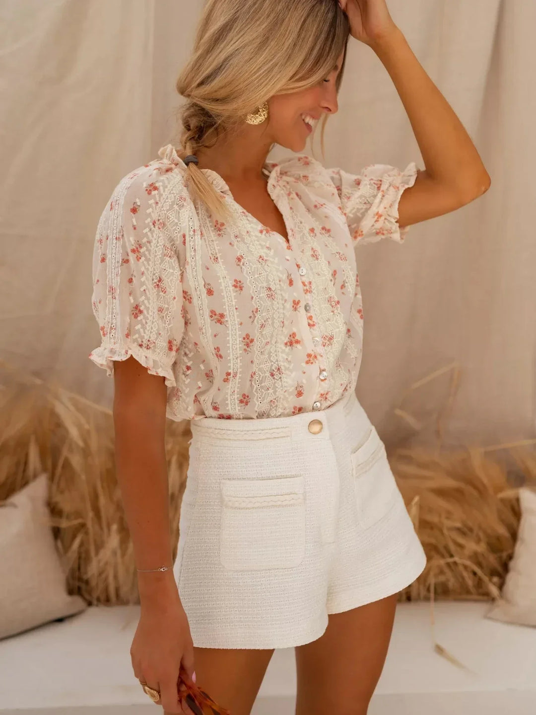 Elina™ — Floral Blouse with Summer Charm