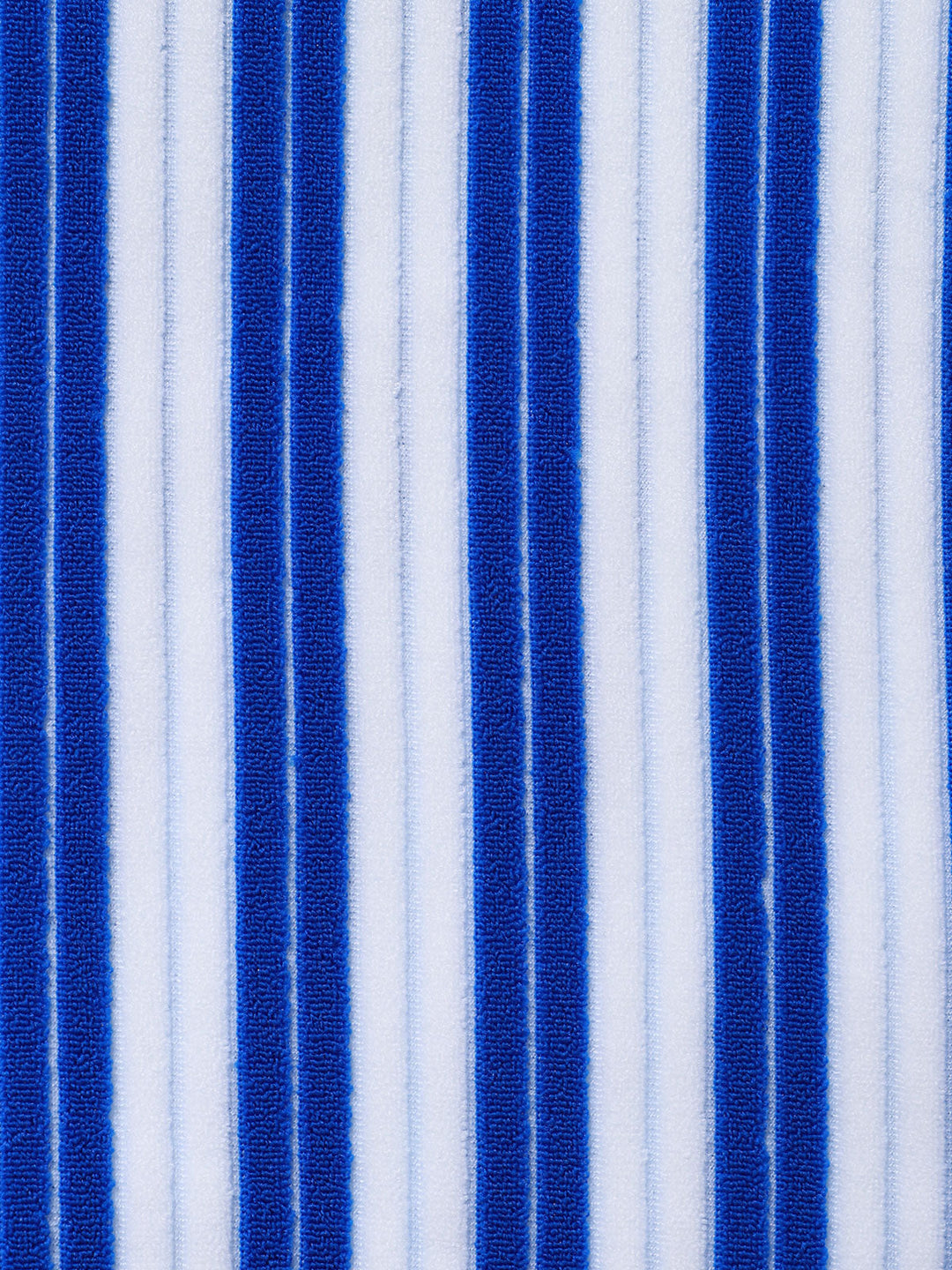Navy Plush Texture Stripe Bikini Bottom