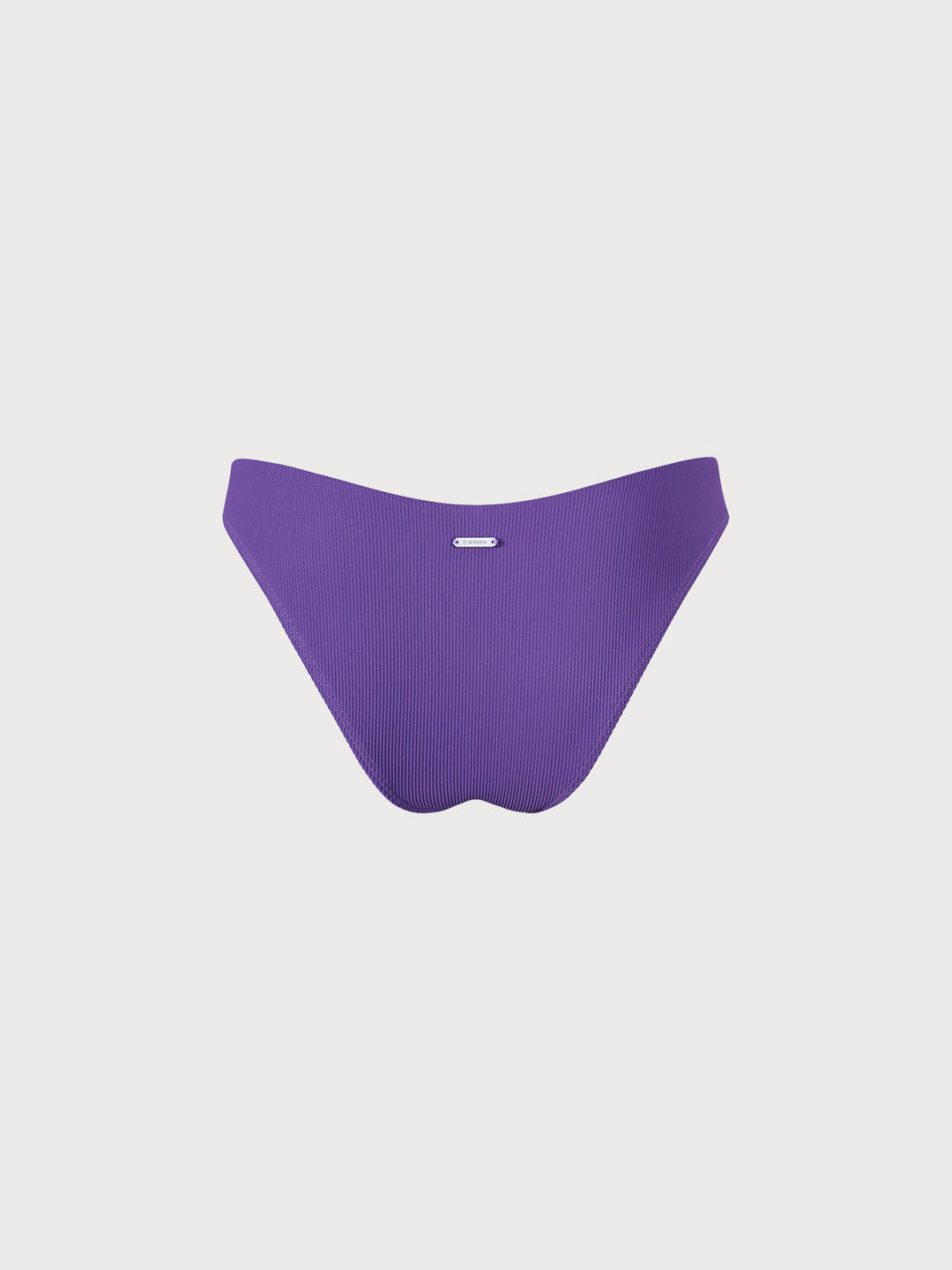 Purple Solid Low Waisted Bikini Bottom