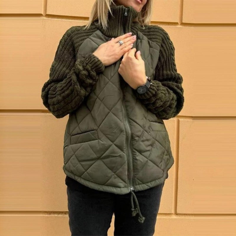 Chloe™ | Knitted patchwork jacket