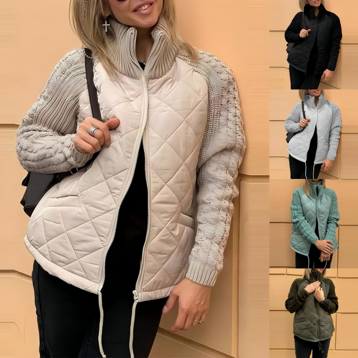 Chloe™ | Knitted patchwork jacket