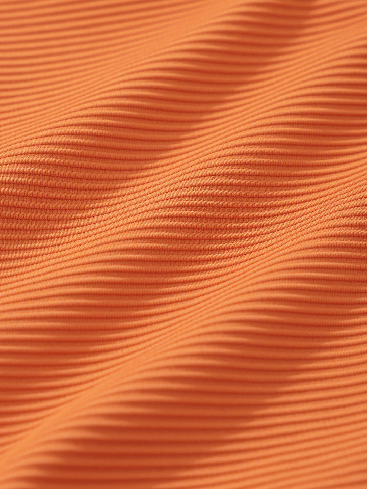 Orange Solid Bikini Bottom