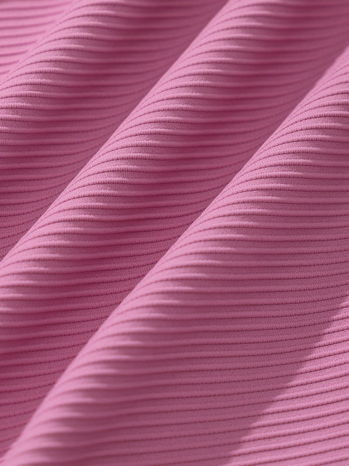 Pink Solid Bikini Bottom