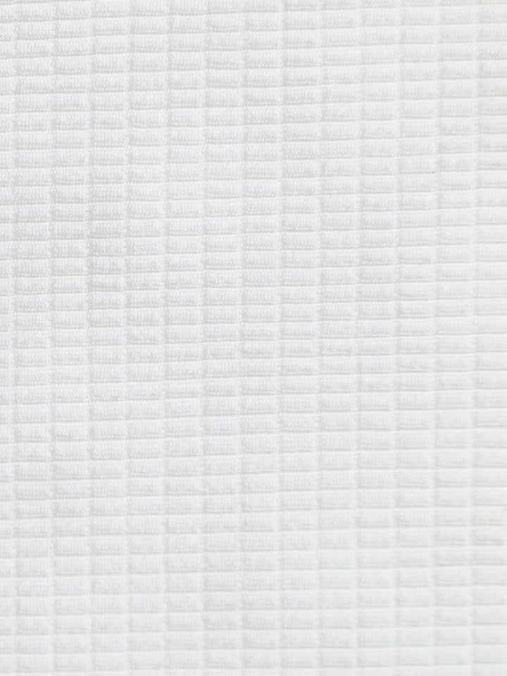 White Ribbed Underwire Bikini Top