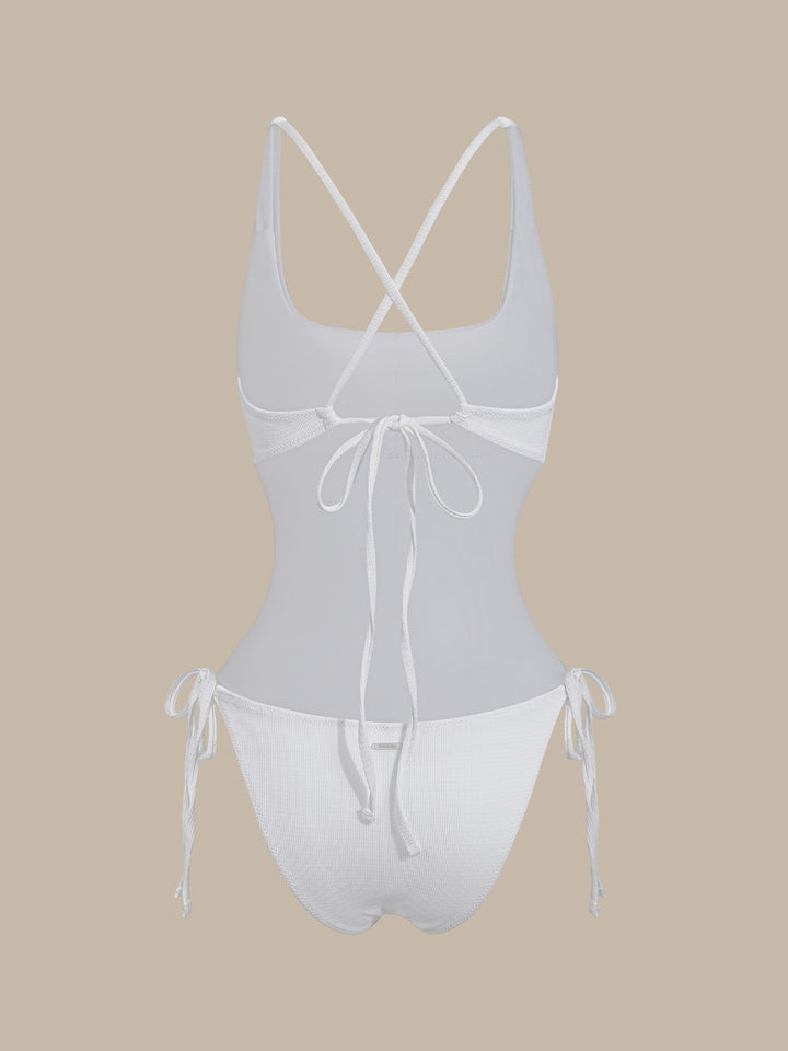 White X Cross One-Piece Swimsuit